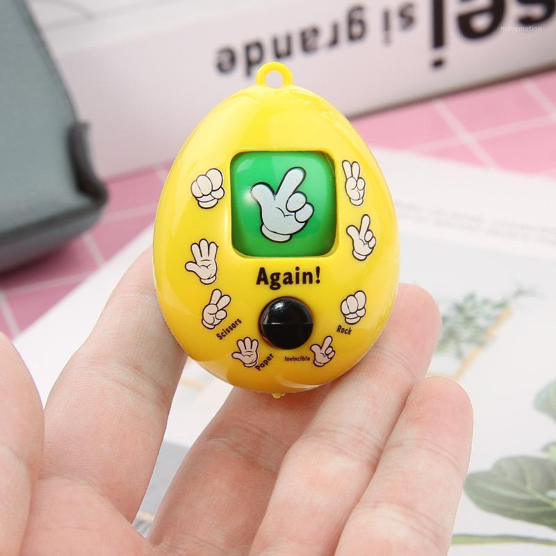 

4pcs/set Rock Paper Scissors Play Key Fob Round Egg Mixed Family Mora Games Keychain Finger-guessing Game Toy for Children1
