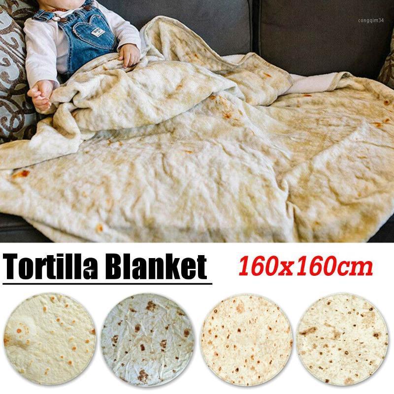 

New Year Bedding Corn Tortilla Blanket Pita Lavash Flannel Blanket for Bed Gift Flannel Throw Funny Plush Bedspread1