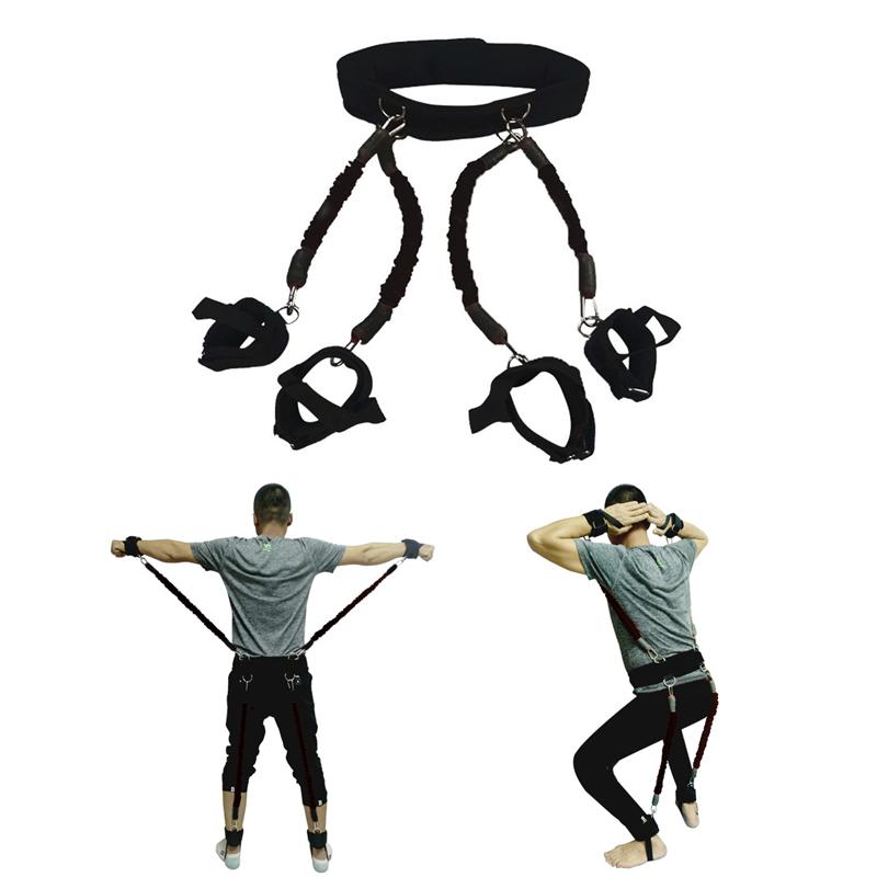 

200lbs Resistance Bands Boxing Fitness Training Belt Leg Strength Exercise DX88