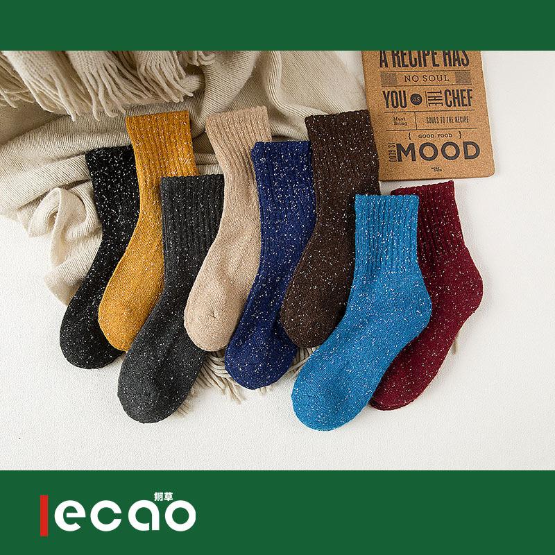 

env grass in the fall and winter of 062 the new more thick socks terry socks add wool warm retro female heaps of, Gray