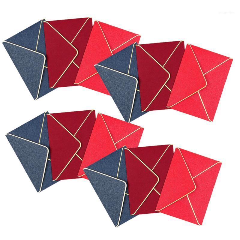

12 pcs Business Envelopes Iridescent Paper Gilt-edged Simple Envelope for Office1