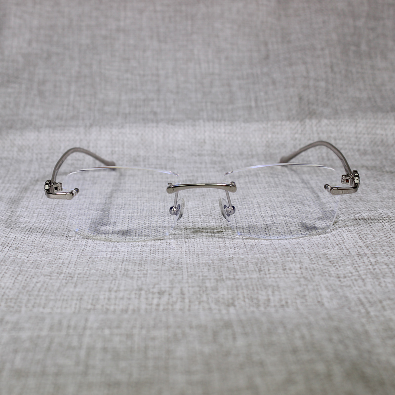 

Vintage sem aro sol leopardo gafas retro tons culos de proteo a conduo clara moldura para leitura 166 7J3D