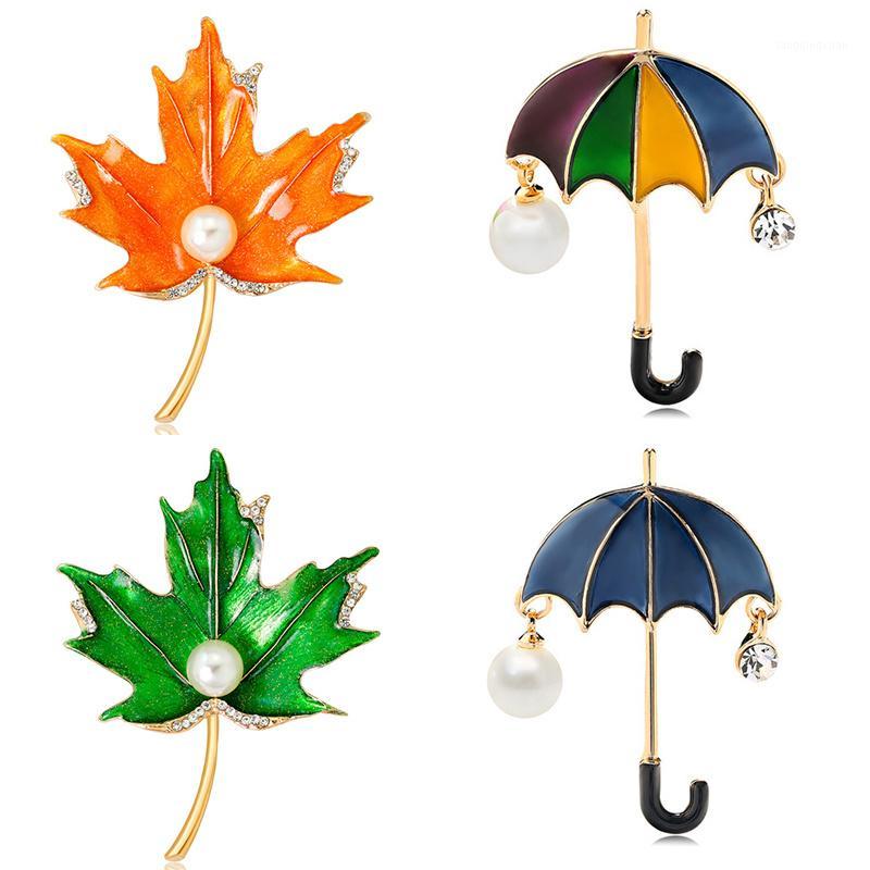 

Pins, Brooches 2021 Women Men Umbrella Enamel Cute Simple Badge Brooch Pin For Girl Fashion Jewelry Corsage Suit Accessories1