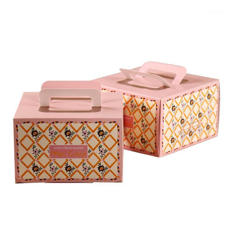 

20pcs Small Pink Square Box Packaging Cake Baking Box Birthday Party Decoration Cakes Pack Baking Boxes1