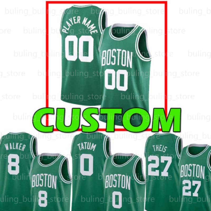 

Kevin 5 Garnett Tacko 99 Fall Daniel 27 Theis Custom Boston Celtics Basketball Jerseys Tristan Jeff Thompson Robert Teague Williams, Black;red