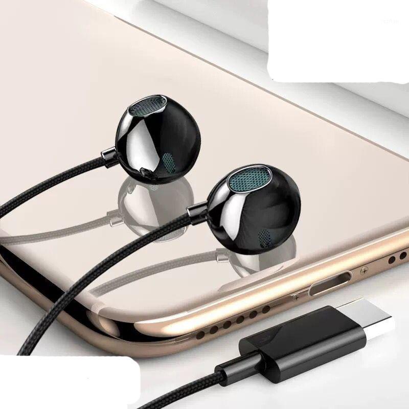 

Type-c Interface Headset High Quality Original Headset Music Wire Control for C type mobile phone1, White