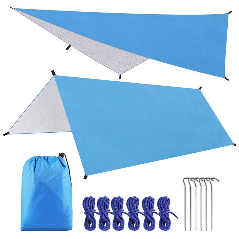 

Outdoor Camping Multi Functional Sky Screen Waterproof Sunshade Canopy Tent Beach Cloth Damp Mat Tarp Camouflage Awning Shelter