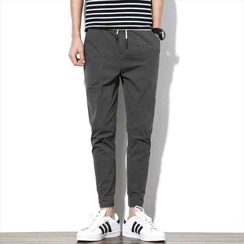 

legible casual mens sweatpants skinny mens jogger pant harem male elastic waist mens sweatpants 4xl 5xl, Black