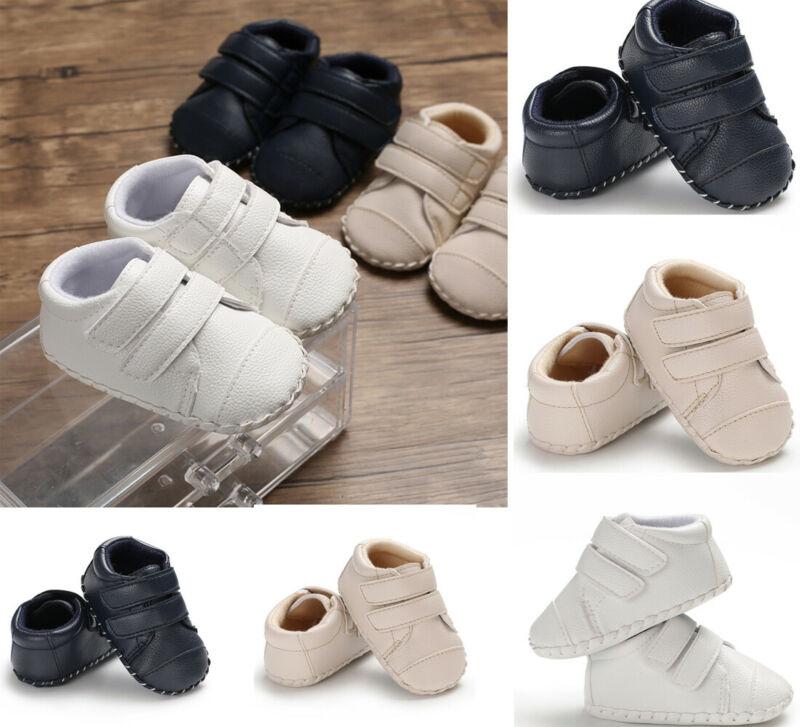 

2021 Newborn Boys Girls Sports Casual Sneaker Shoe Baby Leather Anti Slip Shoes -18M Dropshipping Wholesale, White