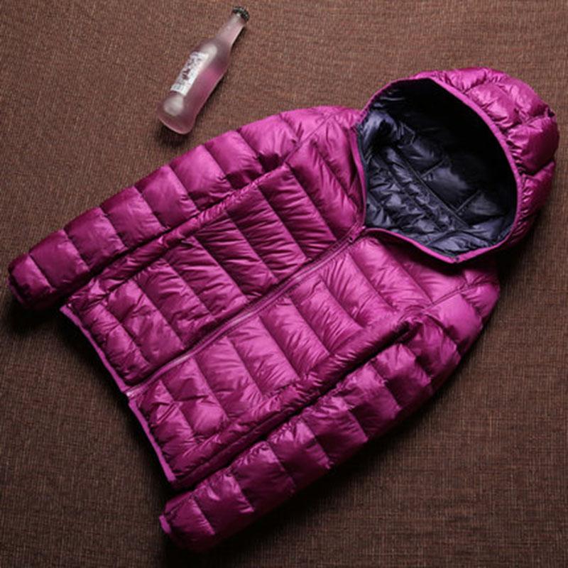 

Winter Down Jackets Women Duck Down Coats Slim Warm Parka Casual Coat Ultra Light Autumn Outerwear Double-side Plus Size ZX271