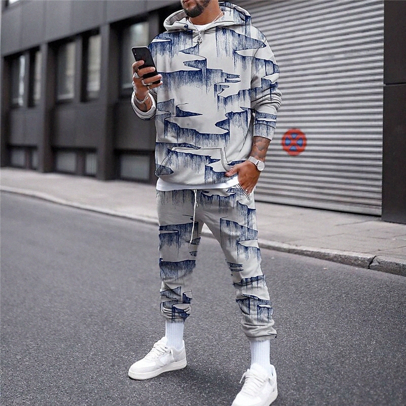 Sweats à Sweats à capuche en 3D pour hommes Peinture à encre graphique Imprimé Capuche occasionnel Quotidien 3D Imprimé Casual Streetwear Sweats