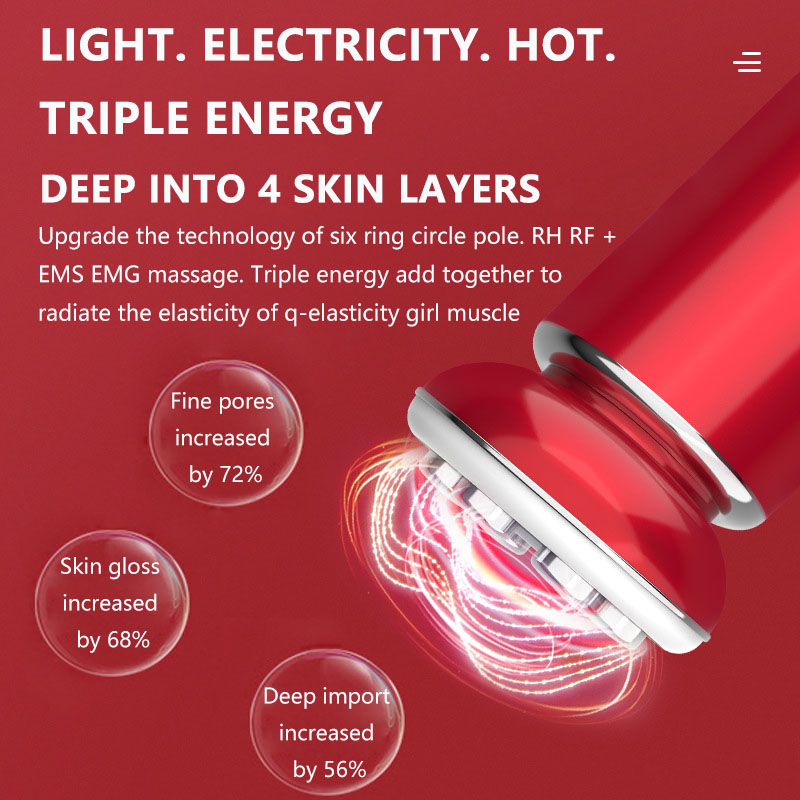 

Anti Aging EMS Mesotherapy Electroporation Radio Frequency Facial LED Photon Skin Care Device Face Lift Tighten Beauty Machine R