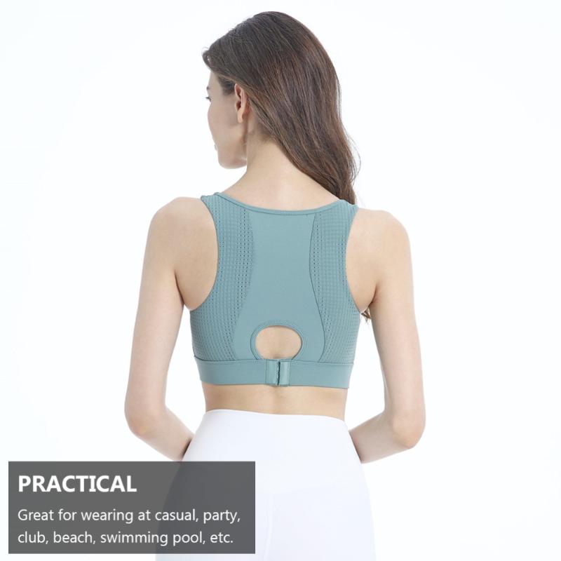 

1Pc Women Sexy Tube Tops Camisole with Chest Pad Crop Tops Sports Waistcoat, Green