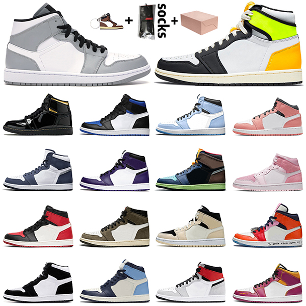 

With box 2021 New Jumpman 1 Womens Mens Basketball Shoes 1s Barely Orange Mid Familia Twist High OG Volt Bio Hack Trainers Sneakers, A21 mid gs pink quartz 36-40