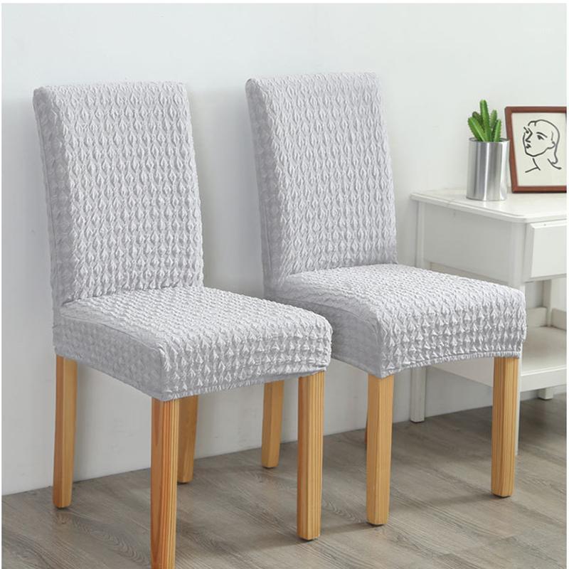 

1/4/6Pcs Thicken Knitted Jacquard Chair Cover for for Restaurant Weddings Banquet Hotel Chair Covering Universal Size slipcover1