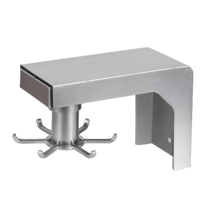 

2020 New 360 Degree Rotating Kitchen Hook Self-adhesive 6 Hooks Home Wall Door Hook Handbag Clothes Tie Bag Hanger Hanger