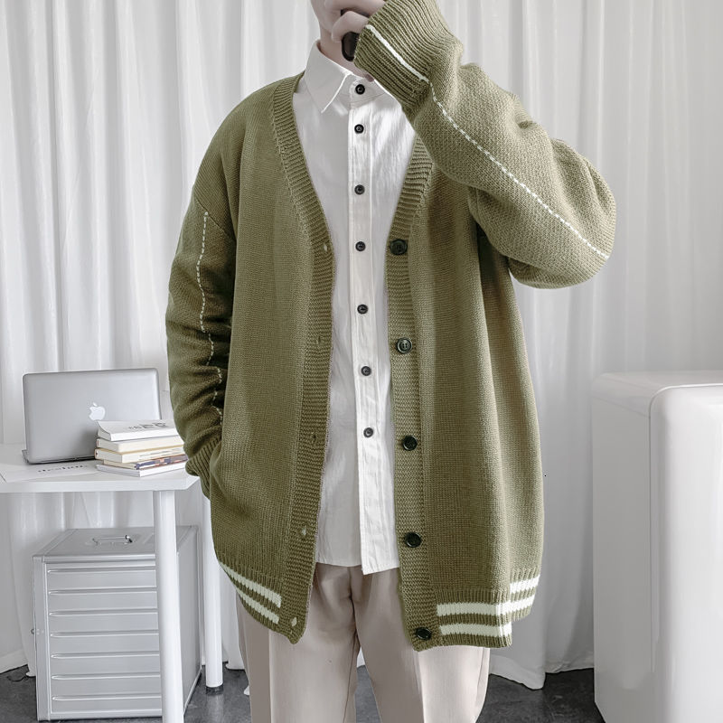 

2021 New Autumn Hip-hop Lapel-hop Sweat Youth Mesh Cardigan Exterior Wear of Personality v Hot Green 0X8V