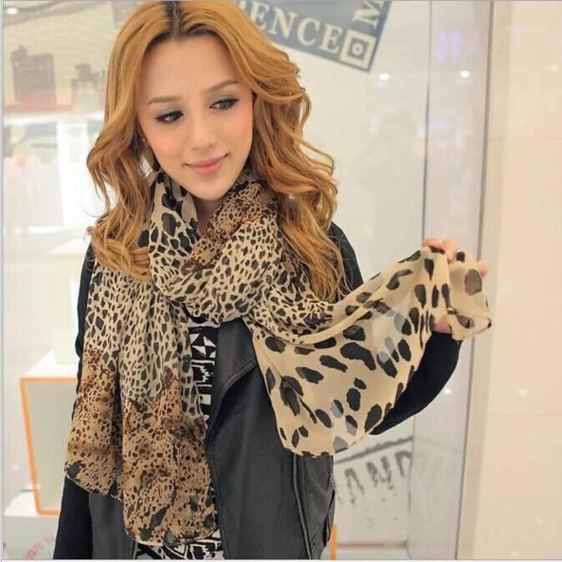 

Wholesale- 2014 Hot Sell Sexy Fashion Shinning Leopard Print Chiffon Shawl Scarf for Women and Girls Hot Newest1