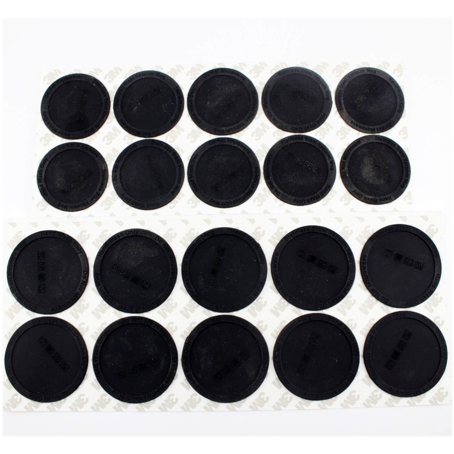 

20/30oz Self Adhesive Silicone Rubber Coaster Pads flask Tumblers Round Pastable Cup Bottom PVC Protective Mat Stickers WWQ