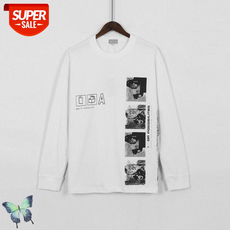 

Autumn CavEmpt 3M Reflective Long Sleeve T Shirt Men Women Fashion Casual T-shirt CAV EMPT Round-neck Loose Long Sleeve T-shirt #mX1r, White;black