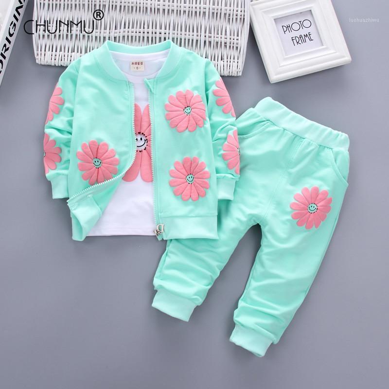 

Baby Girl Clothes Outfits Spring Clothing Sets For Baby Girls Toddler Cotton Butterfly Tops + Pants Set Little Girl Clothing1, Green