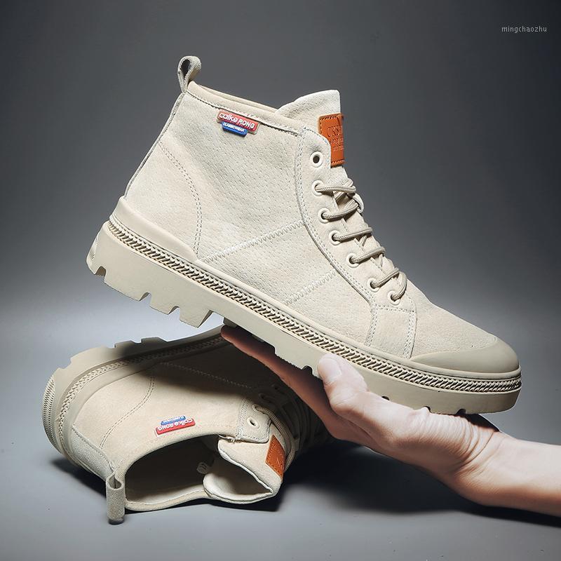 

2020 Retro High Quality Men's Boots High To Help Comfortable Winter Anti-slip Black Color Men's Boots1