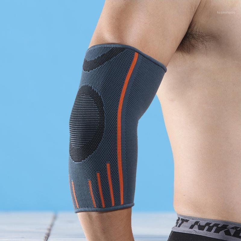 

1PC Sports Fitness Elbow Brace Men and Women Arm Guards Long Wristbands Wicking Breathable Riding Elbow Pads Size-S(Grey)1