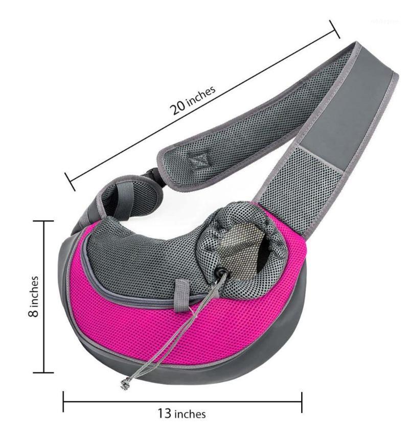 

Small cat and dog travel portable cross-body shoulder bag teddy breathable mesh pet backpack pet supplies PK0041