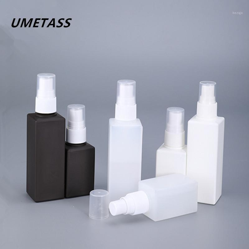 

UMETASS square Fine Mist Spray bottle 50ML 100ML PE plastic Cosmetic Containers empty travel bottles 1PCS1