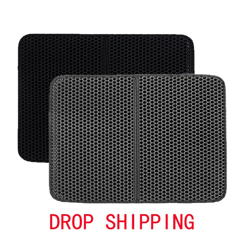 

Pet Cat Litter Mat Waterproof Double Layer Cat Pet Litter Box Mat Clean Pad For Cats Accessories