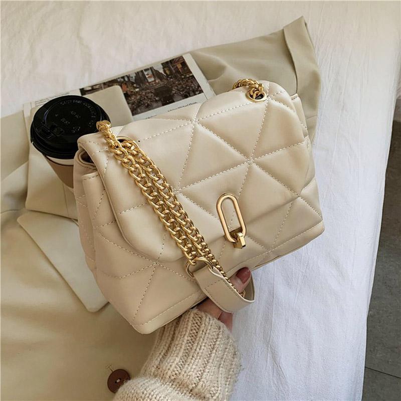 

High Capacity PU Leather Chain Crossbody Bags for Women 2021 Big Handbags and Purses Female Luxury Trending Cross Body Bag, Black