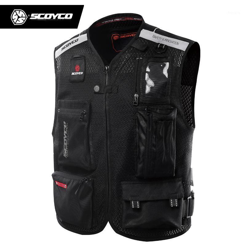 

SCOYCO Motorcycle Reflective Safety Clothing Reflecting Racing protective Vest Moto Security Motorbike With Led Light BRAND JK461