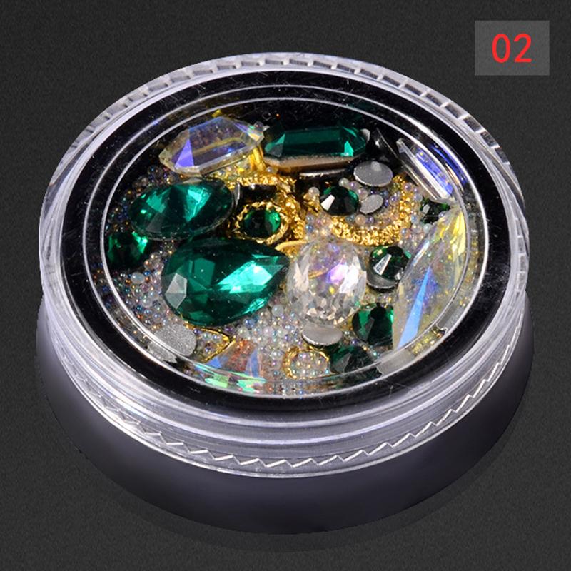 

Sharp bottom diamond transparent AB diamond crystal glass jewelry elf beads mixed