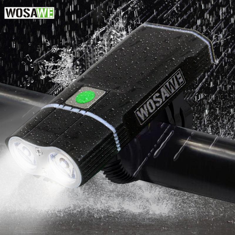 

Bike Lights Double Bubble Light USB Lumiere Velo 5 Model 2400 Lumens Led Lamp Fiets Luz Bicicleta Cycle Bicycle Accessories