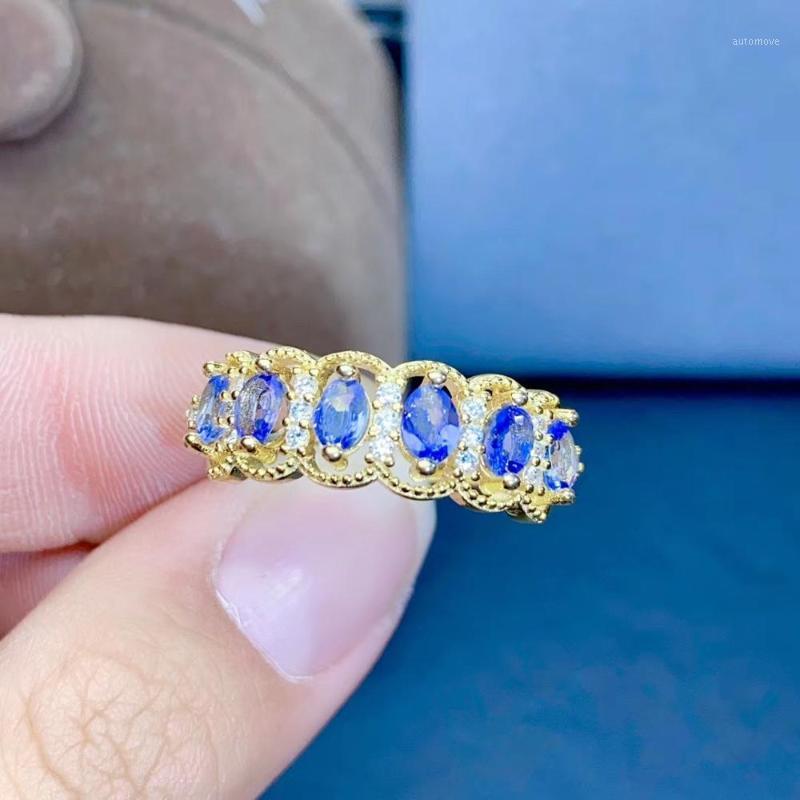 

New Arrival Real Natural Natural Real Tanzanite luxury ring ring Free shipping gemstone 925 sterling silver Fine jewelry1