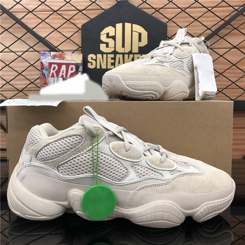 

Top Quality Boost 500 Kanye Men Womens Running Shoes Desert Rat Soft Vision Bone White Blush West Breathable Ourtdoor Platform Sports Trainers Sneakers With Box, Customize