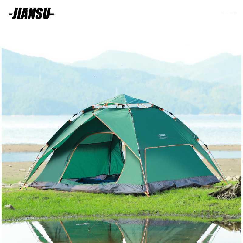 

Camping supplies outdoor multi-person automatic tent Double-layer rainstorm-proof1