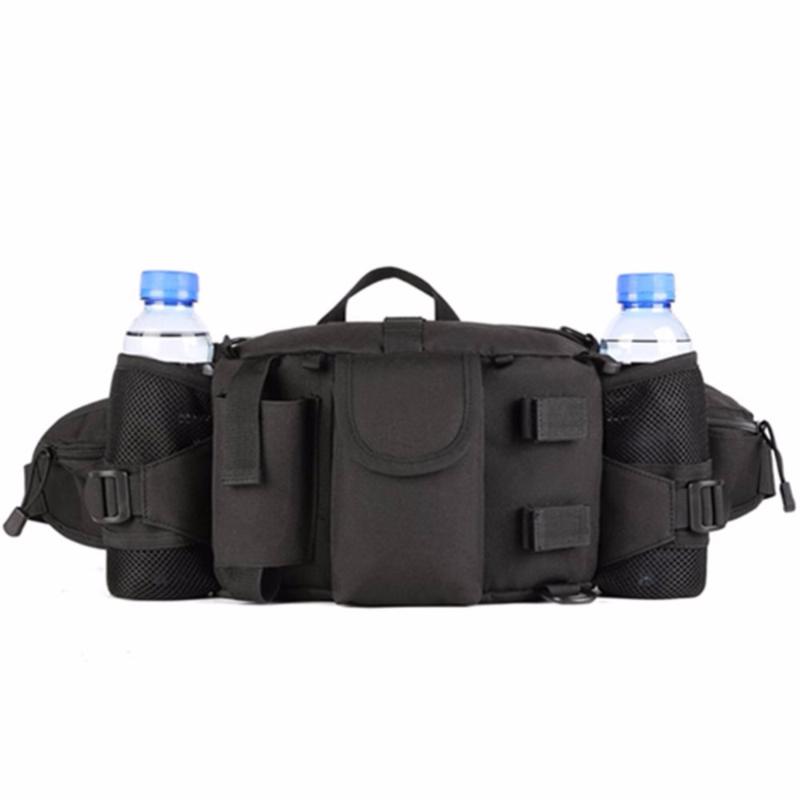 

Men Outdoors Waterproof Nylon Mountaineering Riding Hunt Chest Waist Bags Shoulder Bags Tactical Pack Water Bottle Kettle Pouch, Jungle digital