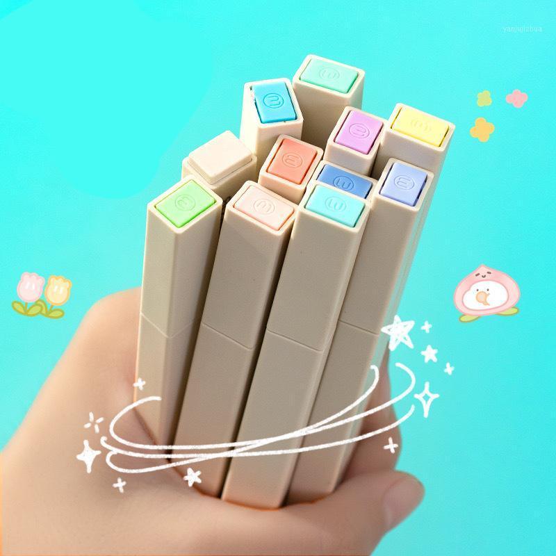 

Super soft tip oblique tip fluorescent marker color marker pen writing handbook supplies office supplies pen key line1