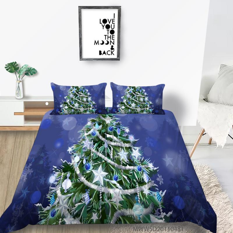 

Milsleep 2021 Festival Christmas Tree Unique Print Bedding Sets Duvet Cover Sets US/AU/UK Size, Style 1