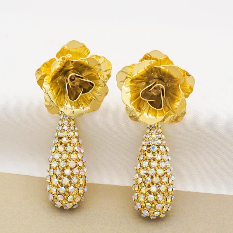 

African statement Drop Earrings For Women Dangle Earrings High Quality For Wedding Jewelry Findings1