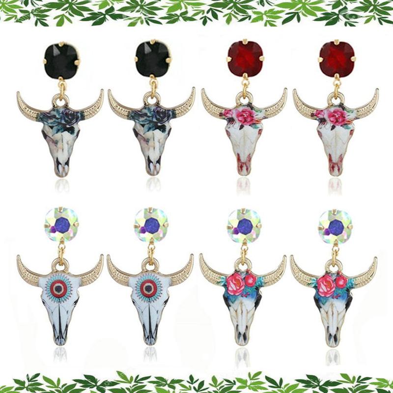 

Bull Head Earrings For Women Drop pattern Earrings Fashion Eethnic Party Statement jewelry Accessories Gift Oorbellen