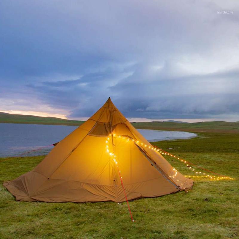 

ASTA GEAR Track 5 lightweight 4-5 people Pyramid tent with snow skirt warm fireproof for stove 20D Nylon bushcraf hike camp tent1