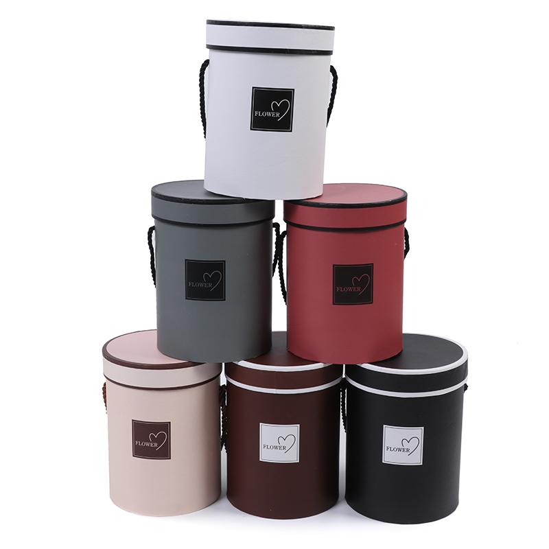 

Ladies Presents Box Bouquet Packing Bucket Vase Flowers Boxes Case Lid Hug