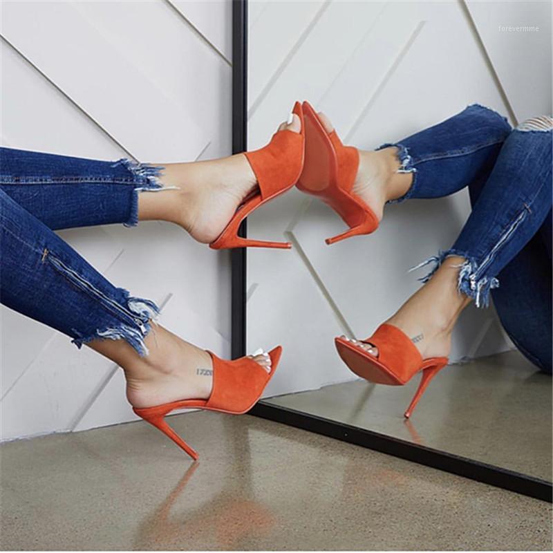 

Summer Style Women Leopard High Heels Mules Pointed Toe Sexy Women Slides Female Thin High Heels Female Outdoor Slippers1, Apricot