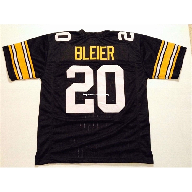 

Cheap Retro custom Sewn Stitched #20 Rocky Bleier Black MITCHELL & NESS Jersey Top S-5XL,6XL Men's Football Jerseys Rugby