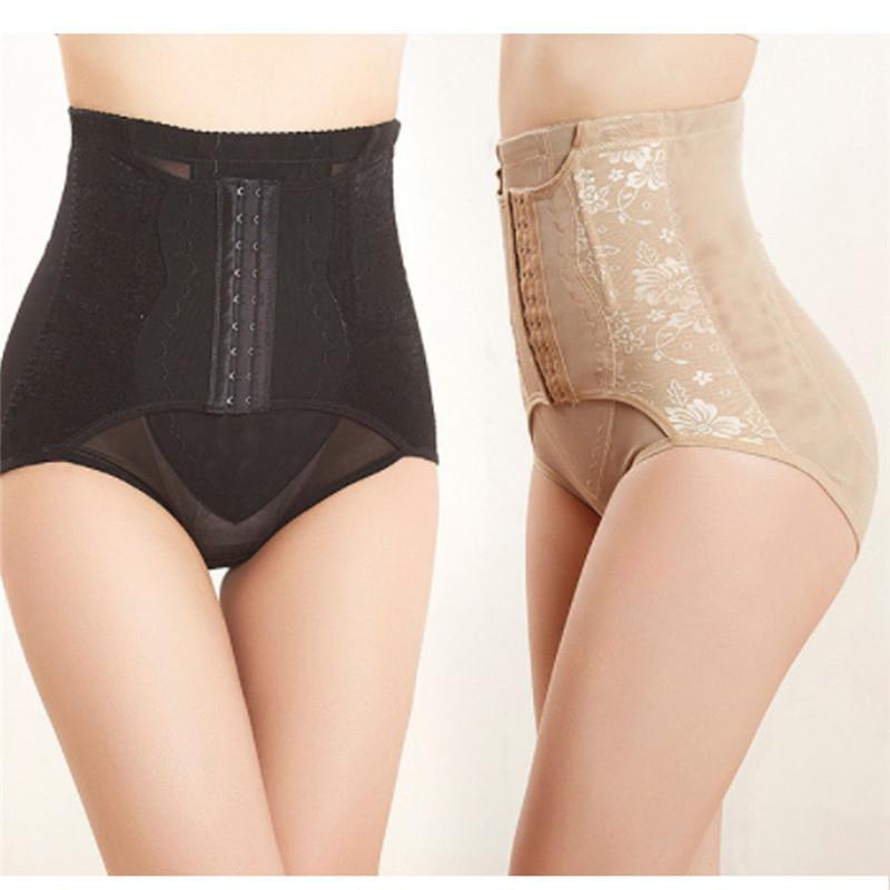 

Women High Waist Body Shaper Panties Seamless BuTummy Belly Control Waist Slimming Pants Shapewear Girdle Thin Abdomen Hips, Beige