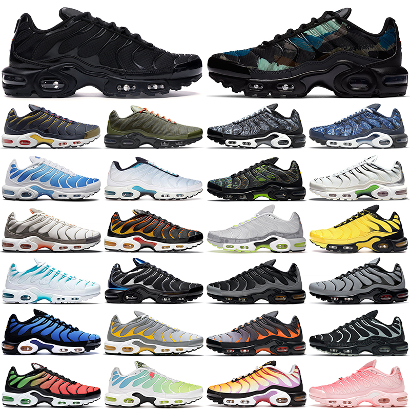 

tn plus running shoes men women Camo Black Green White Batman Hyper Psychic Blue Spider Web Sustainable tns mens outdoor sports trainers sneakers walking jogging