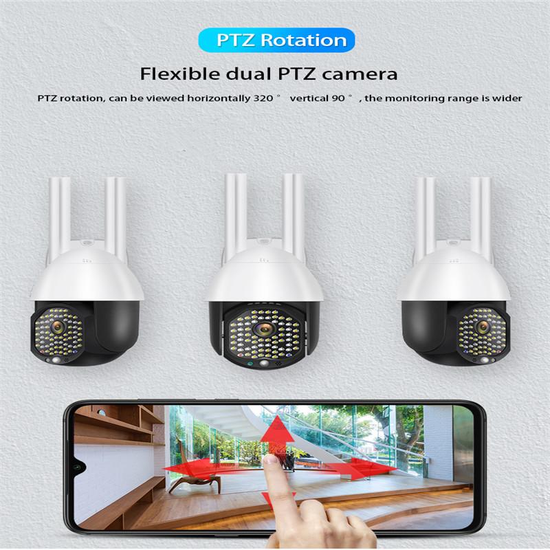 

Two-way Voice Outdoor Waterproof Surveillance Camera 1080P PTZ IP Camera Speed Dome Wireless Wi-Fi Network IR Security