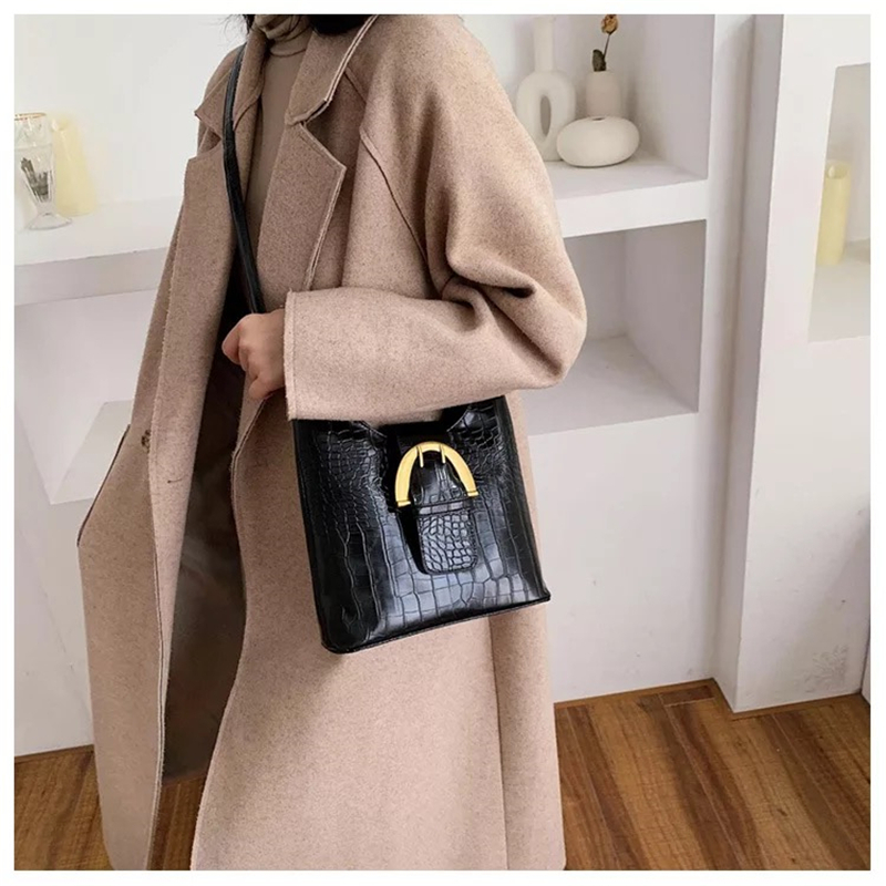 PB0005 Crocodile PU Leater Crossbody Bags New Fashion Texture Women Bag Temperament Versatile One Shoulder Bag 4 Colors